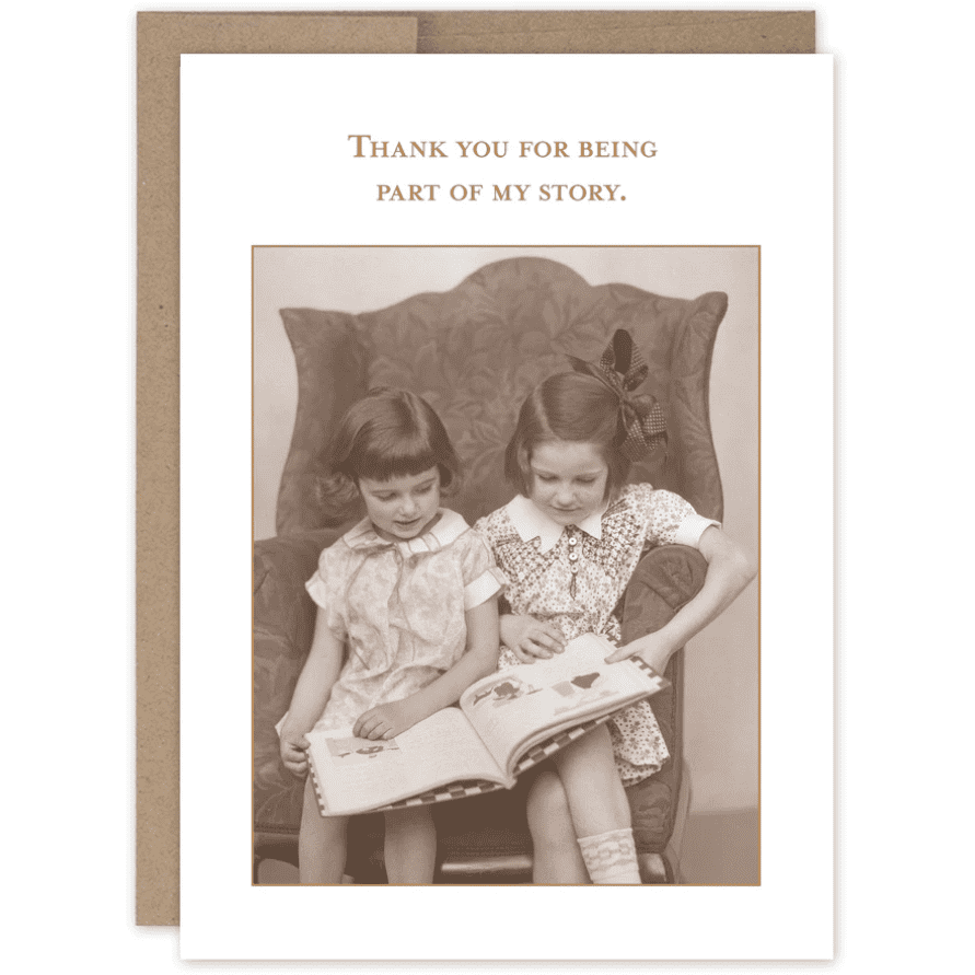 Part of my Story Greeting Card SM740 - White Farmhouse Flowers