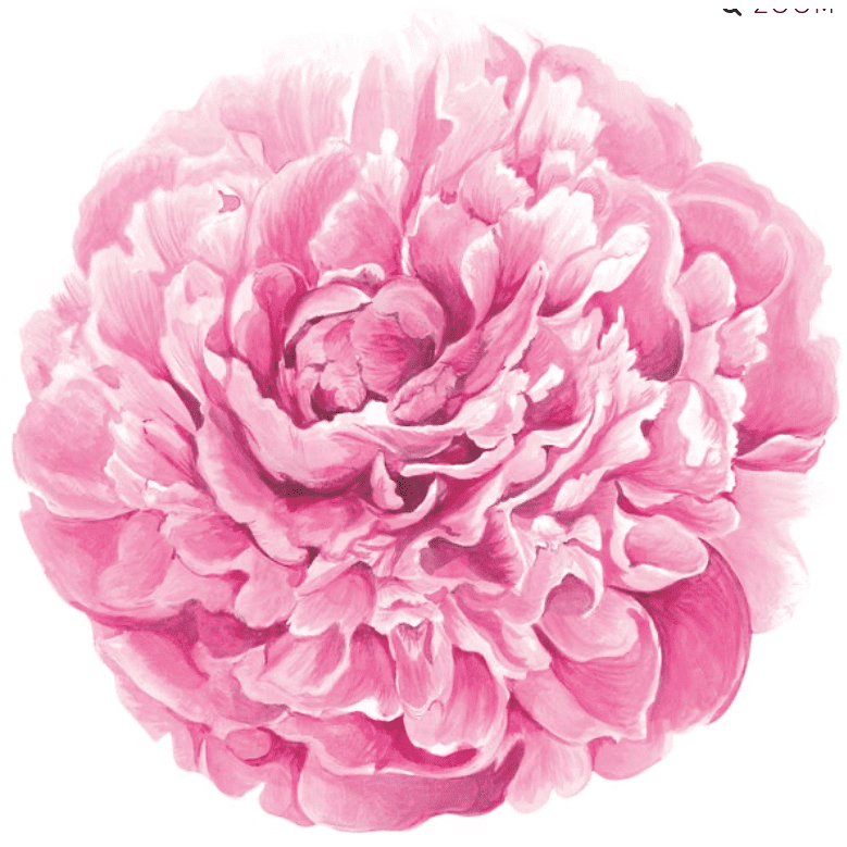 Peony Die Cut Placemat.
