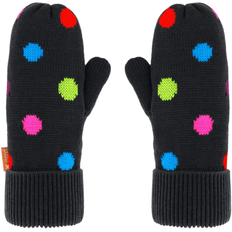 Polka Dot Mittens.