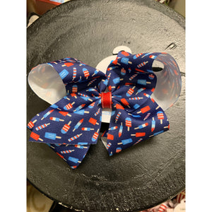 King Patriotic Popsicle Bow.