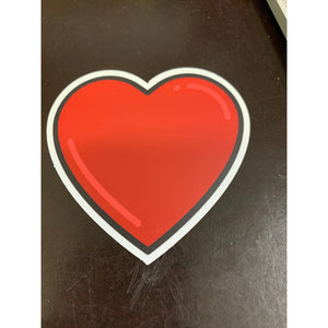 Red Heart Sticker.