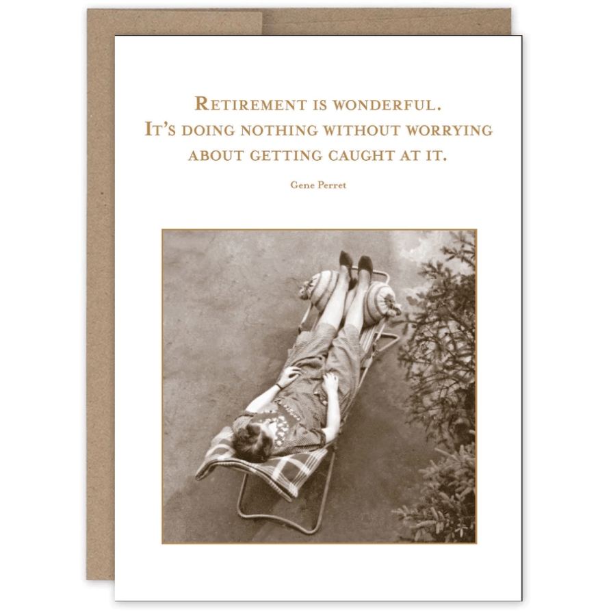 Retirement is Wonderful Retirement Card SM218 - White Farmhouse Flowers