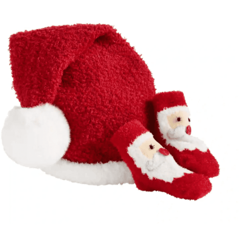 Santa Hat & Sock Set.