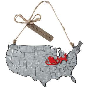 Santa Stop Ornament.