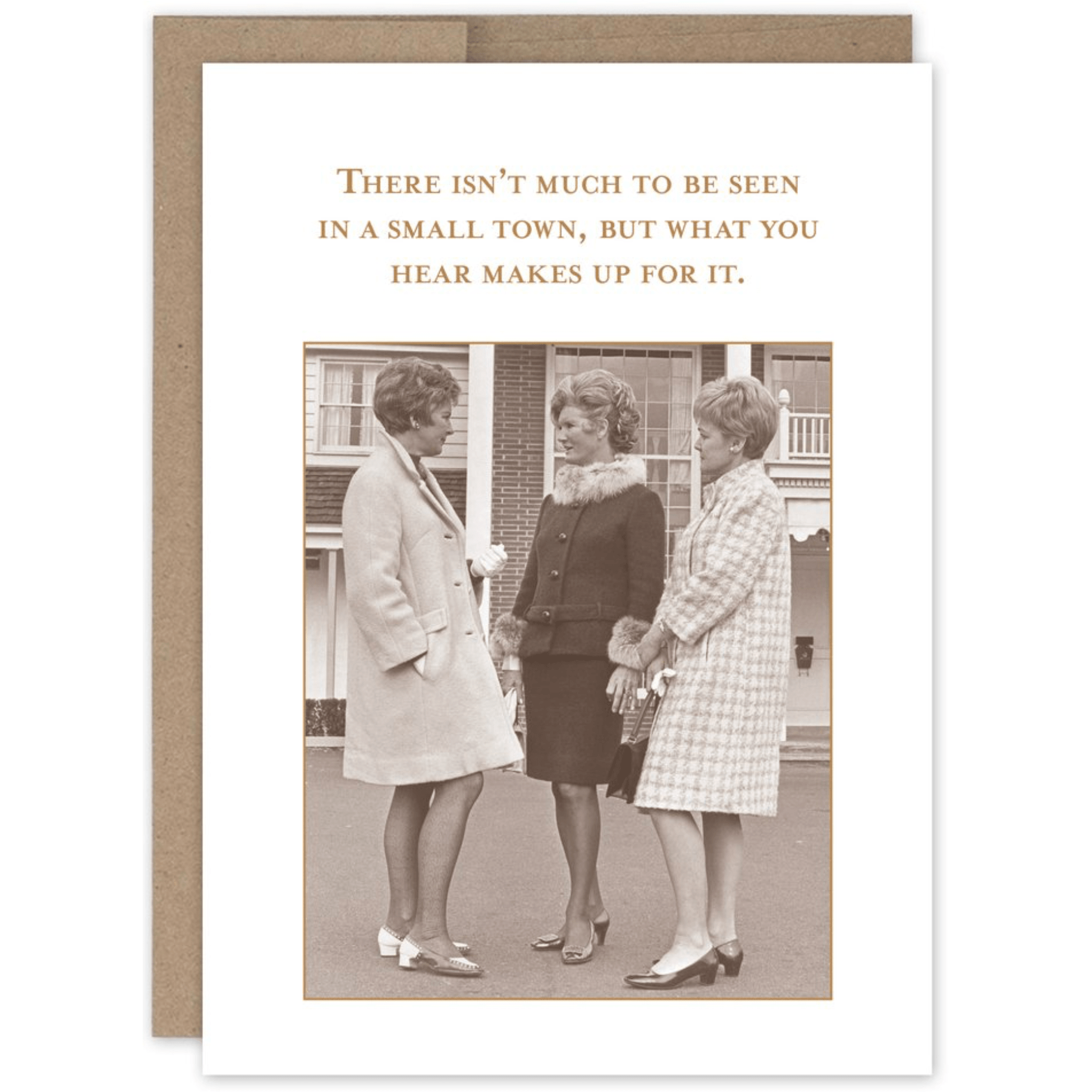 Small Town Birthday Card SM700 - White Farmhouse Flowers