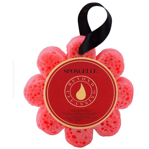 Sugar Dahlia Wild Flower Bath Spongelle - White Farmhouse Flowers