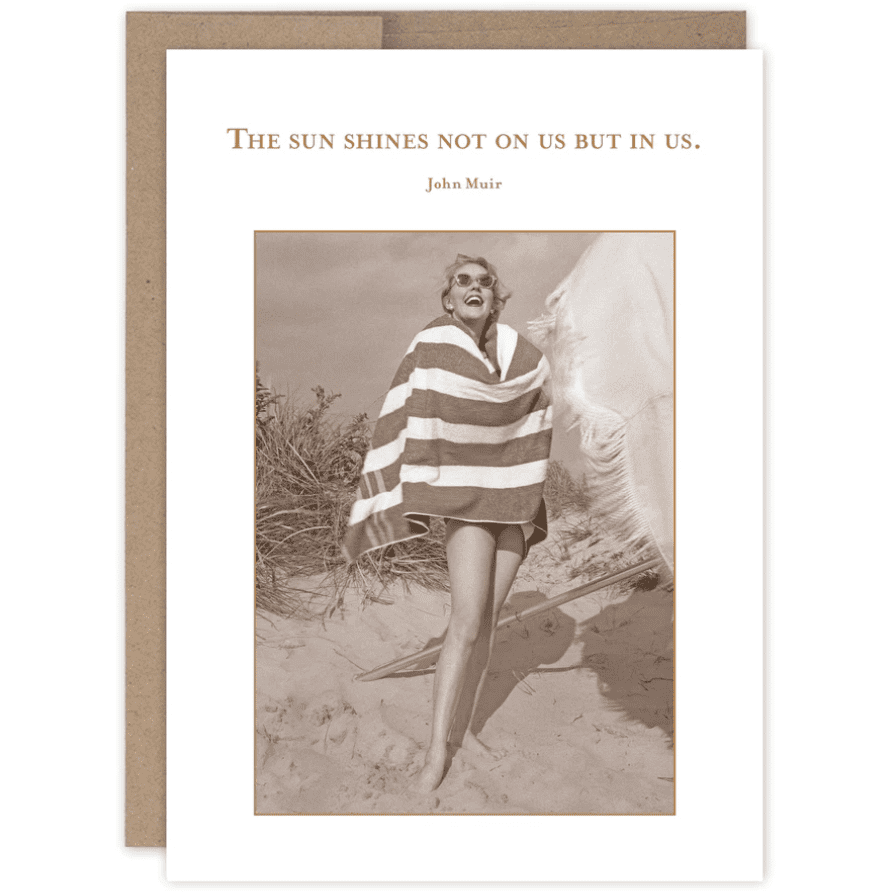 Sun shines in us Birthday Card SM752 - White Farmhouse Flowers