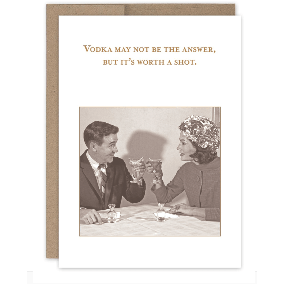 Worth a Shot Birthday Card SM711 - White Farmhouse Flowers